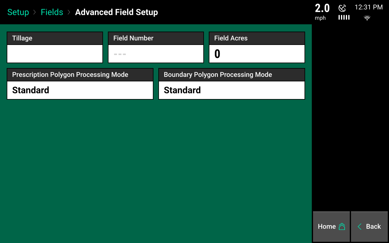 advanced field setup screencap