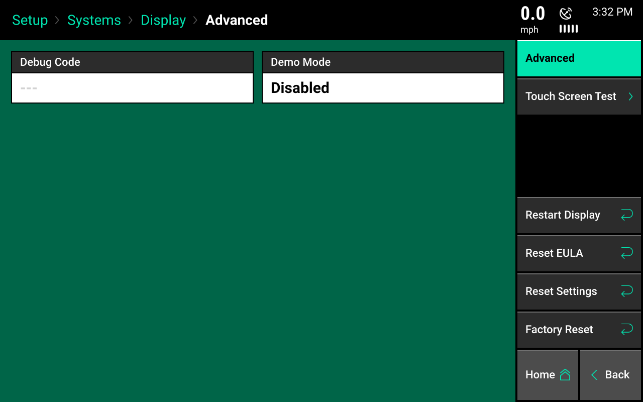 display advanced setup