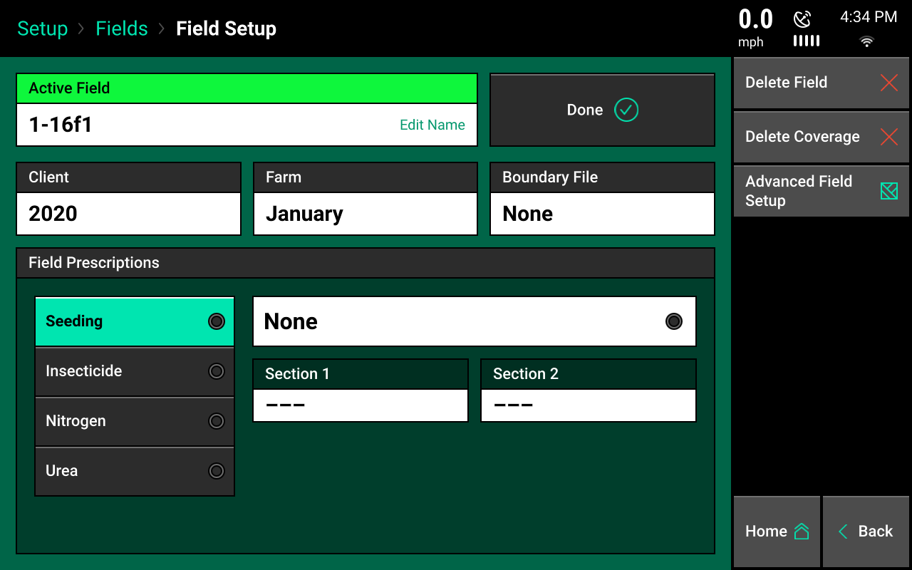 seeding prescription screen